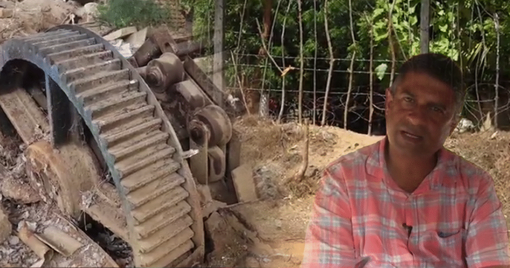 සිමෙන්ති ශාලාවක් මහ දවාලේ කොල්ලකයි.යකඩ කෑල්ලෙන් කෑල්ල උස්සන හැටි