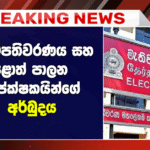ජනාධිපතිවරණය සහ පළාත් පාලන අපේක්ෂකයින්ගේ අර්බුදය